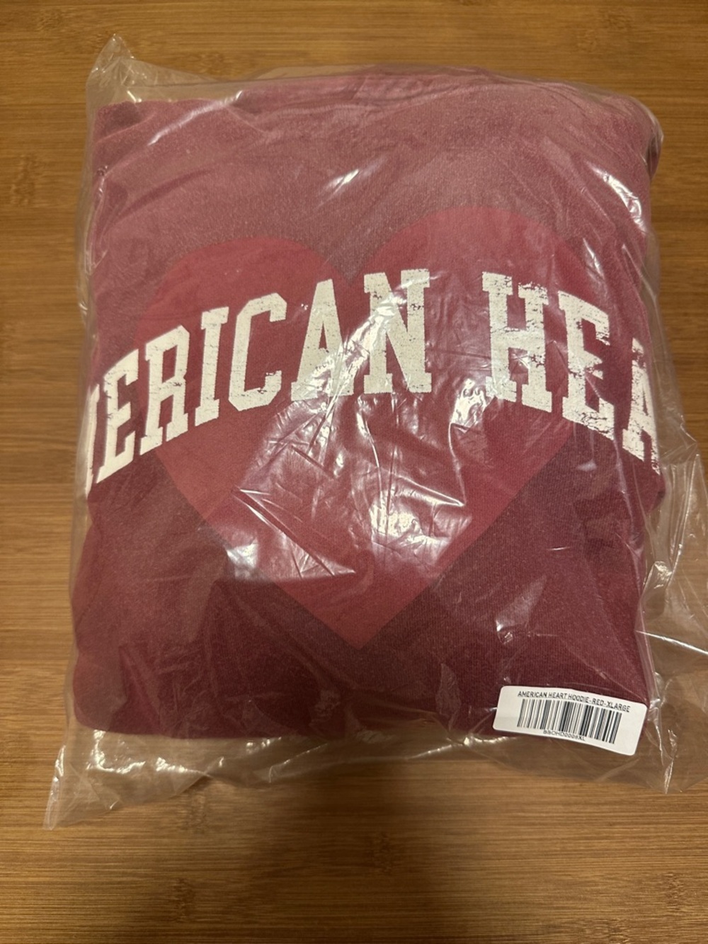 American Heart Maroon Heart Graphic Sweatshirt